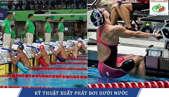 Xuất phát bơi dưới nước dành cho bơi ngửa là chính